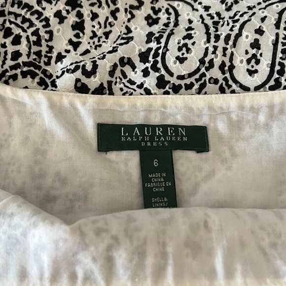 Ralph Lauren B&W Broderie Midi Sundress - Picture 5 of 6